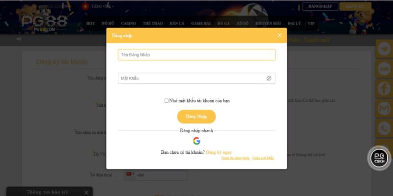 Những lỗi thường gặp khi đăng nhập PG88 thành viên cần nắm được